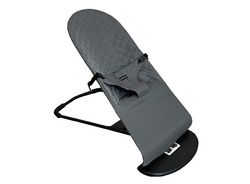 Дитячий шезлонг (крісло-гойдалка) сірий 